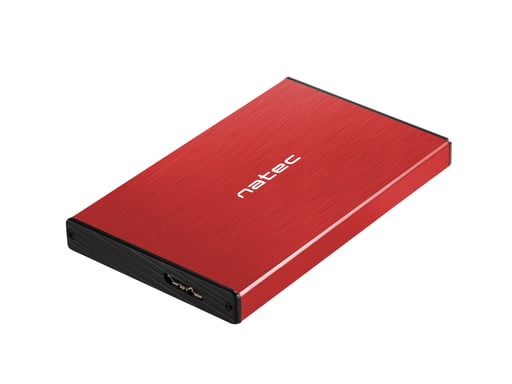 NATEC Rhino GO Boîtier disque dur/SSD Rouge 2.5''