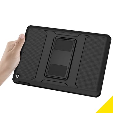 Accezz Coque Rugged Back pour Apple iPad 6 (2018) 9.7 pouces / iPad 5 (2017) 9.7 pouces - Noir