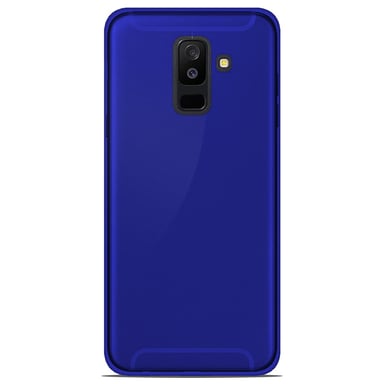 Coque silicone unie compatible Givré Bleu Samsung Galaxy A6 Plus 2018