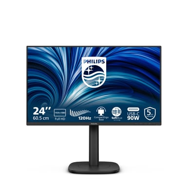 Philips 3000 series 24B2U3301/00 écran plat de PC 60,5 cm (23.8'') 1920 x 1080 pixels Full HD LCD Noir