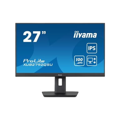 IIYAMA 27'' ULTRA THIN Panel IPS 2560x1440 0.4ms 100Hz 250 cd/m² HDMI DisplayPort USB HUB (4x3.0) HPs Soporte regulable en altura 15cm+Pivot TCO VESA 100x100