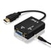 Cavo video e audio da HDMI maschio a VGA femmina e cavo jack nero da 3,5 mm LinQ