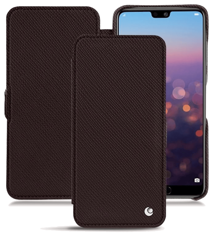 Housse cuir Huawei P20 Pro - Rabat horizontalMarron
