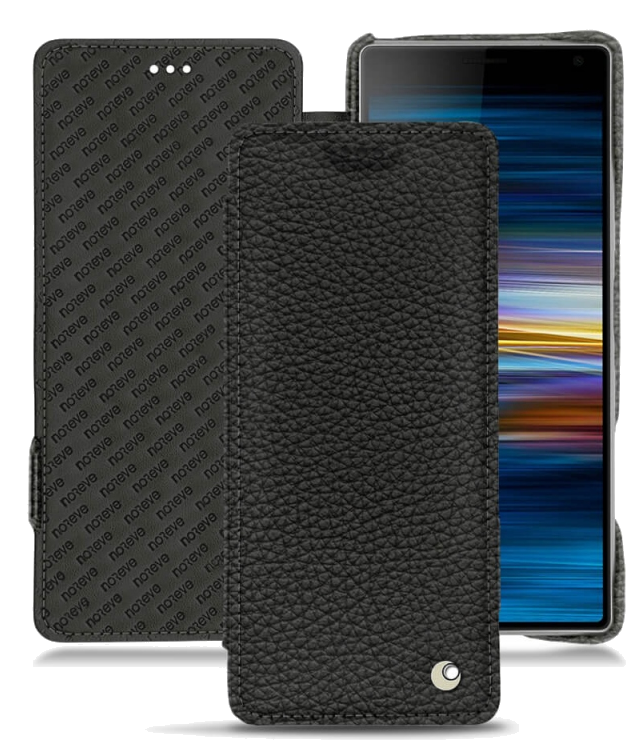 Housse cuir Sony Xperia 10 Plus - Rabat horizontalNoir