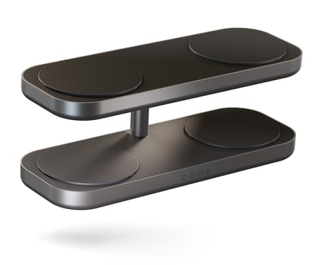 OtterBox Zens Quattro Wireless Charger Pro 4, Negro