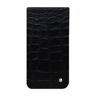 Pochette cuir Apple iPhone 16 Pro Max -  - Noir - Cuir Abaca