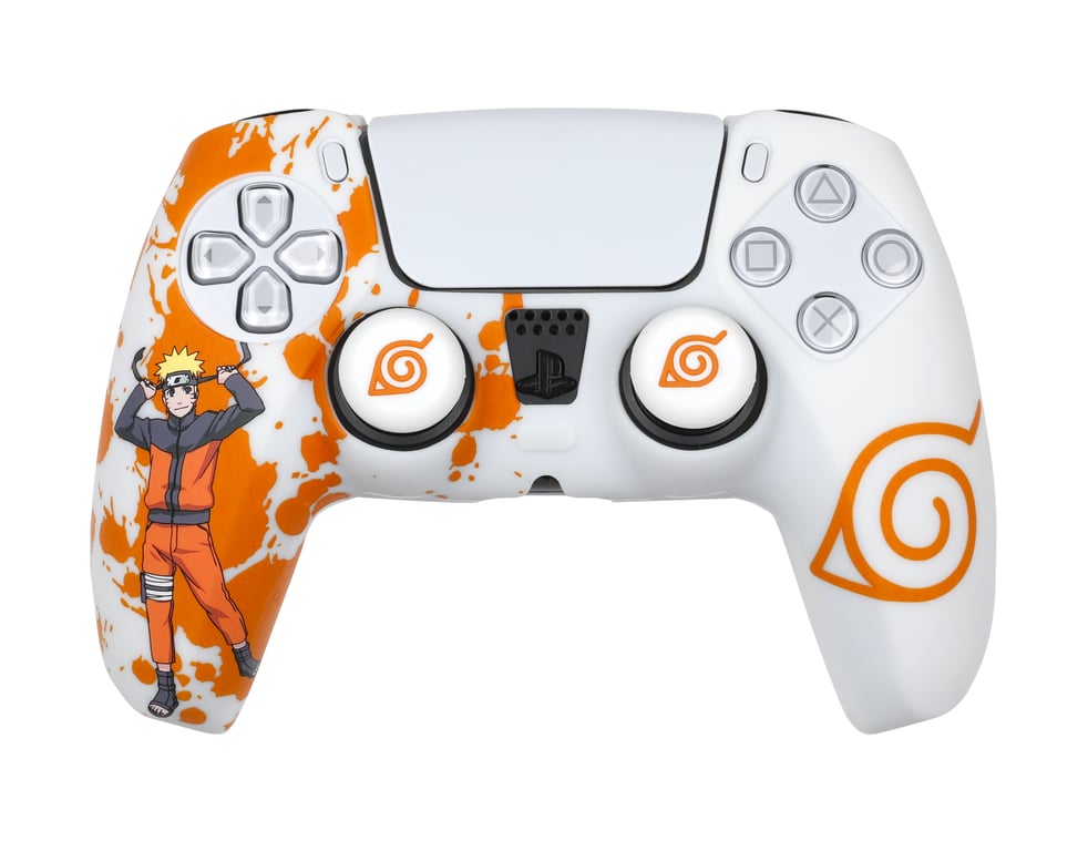 Coque de Protection KONIX Pour manette DualSense PS5 Silicone Appuie Pouces Motif Konoha et Naruto - vue 1