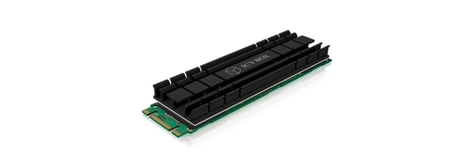 ICY BOX IB-M2HS-701 M.2 NVMe SSD Dissipateur thermique/Radiateur Noir 1 pièce(s)