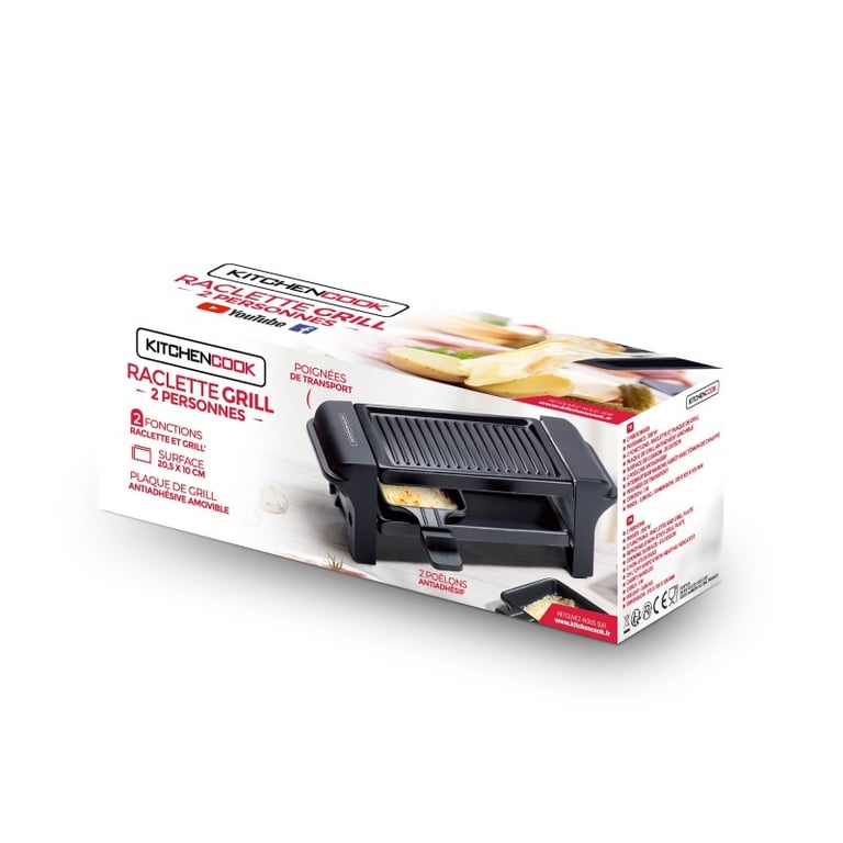 Machine à Raclette Grill 2 Personnes ¿ Rc Rigi Kitchencook - vue 4