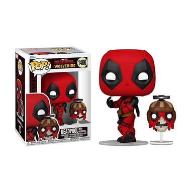 Funko 79768 POP MARVEL Deadpool 3 avec Headpool Character Collection Rouge