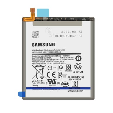 Batería interna para Samsung Galaxy A51 5G 4500mAh Original EB-BA516ABY Negro