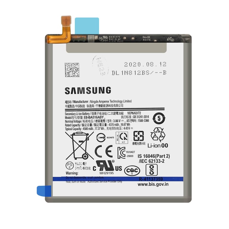 Batterie Interne pour Samsung Galaxy A51 5G 4500mAh Original EB BA516ABY Neuf