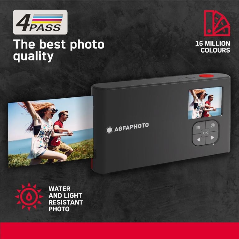 AGFA PHOTO Realipix Appareil Photo Numérique Instantané avec Impression Sublimation Thermique Bluetooth Neuf - vue 2