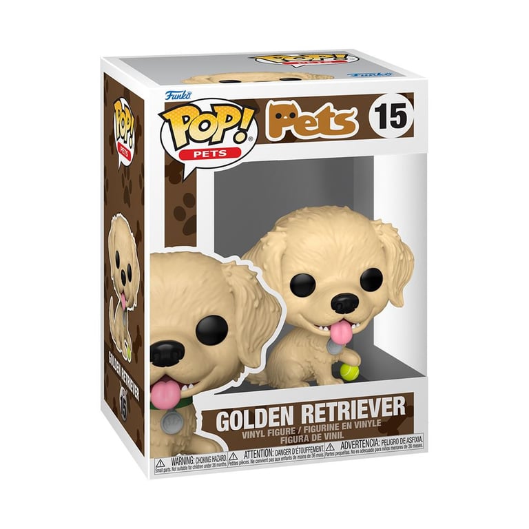 Figurine Funko Pop Pets Golden Retriever - vue 3