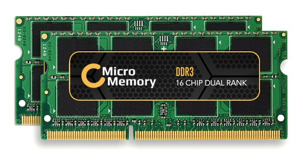 CoreParts DDR3 kit 8 Go: 2 x 4 Go SO DIMM 204 broches 1066 MHz / PC3 8500 mémoire sans tampon non ECC - vue 2