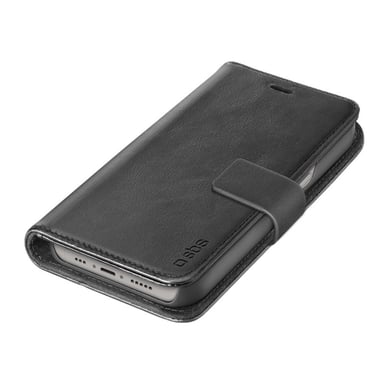 SBS TEBKLEATIP1461K coque de protection pour téléphones portables 15,5 cm (6.1'') Étui avec portefeuille Noir