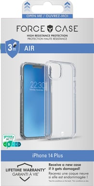 FORCE CASE FCAIRIP14MT funda para teléfono móvil Transparente