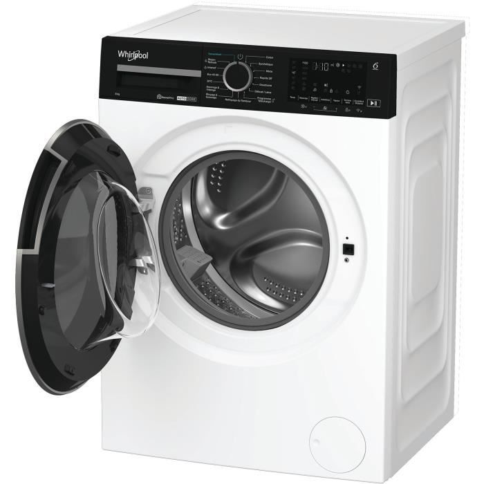 Lave linge hublot WHIRLPOOL WPM87WADSFR 8 kg Induction 1400 trsmin Autodose Vapeur Classe A - vue 6