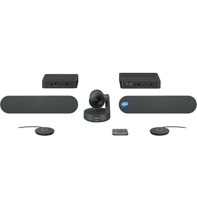 Kit de vidéoconférence Logitech Rally Plus Caméra PTZ Ultra HD 4K USB-C 3.0 - 2x haut-parleur ave