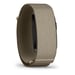 Pulsera inteligente Cirqa con conexión Garmin, tallas L-XL, color beige.