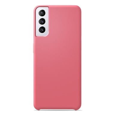 Coque silicone unie Soft Touch Rose compatible Samsung Galaxy S21 Plus