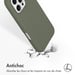 Accezz Coque Liquid Silicone avec MagSafe pour Apple iPhone 16 Pro - Cooper Green