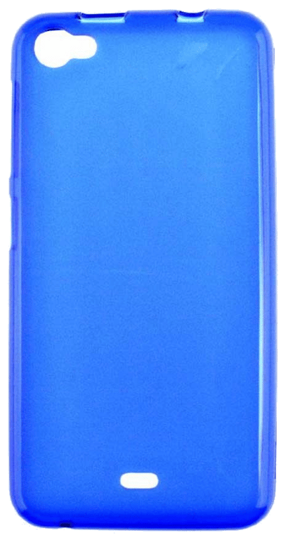 Coque silicone unie compatible Givré Bleu Wiko Jimmy