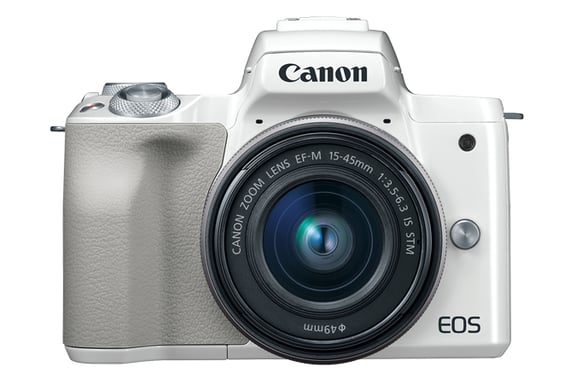 Canon EOS M50 + EF-M 15-45 mm STM MILC 24,1 MP CMOS 6000 x 4000 pixel Bianco