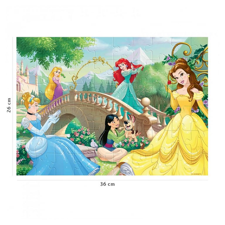 Puzzle 60 pièces : Après midi entre Princesses Disney Ravensburger Nathan - vue 4