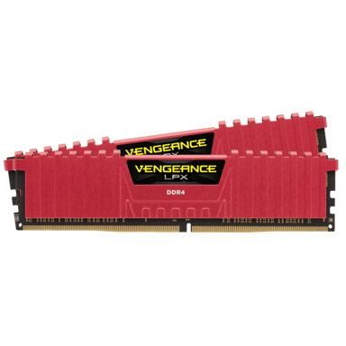 Corsair VENGEANCE® LPX 16 GB (2 x 8 GB) DDR4 3200 MHz C16 (B) - rojo