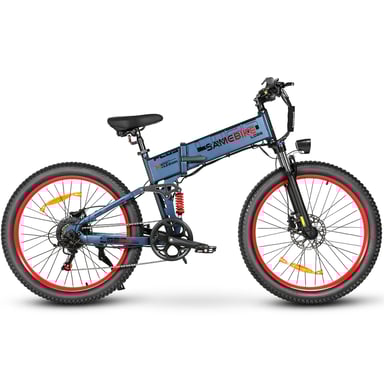 Bicicletta elettrica pieghevole SAMEBIKE LO26 Plus da 26'' con batteria da 48 V 15 Ah 1000 W