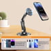 iLike STM3 Support magnétique en métal pour smartphone avec angle parfait réglable et rotation à 360° Noir