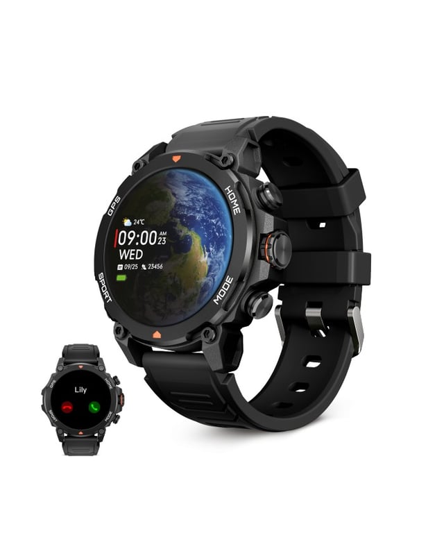 Ksix Montre Connectée Explorer GPS Noire