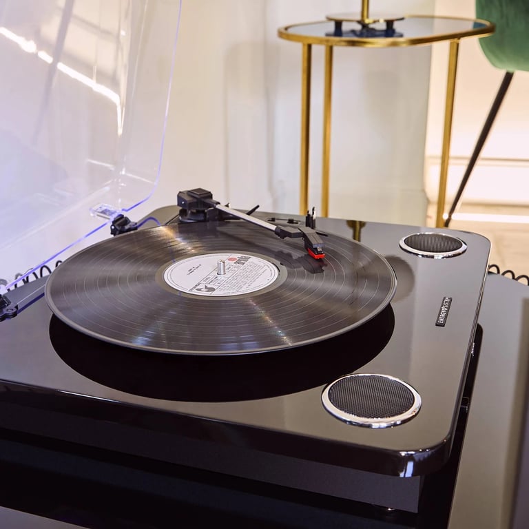 Platine Vinyle Energy Sistem BlackSpin – Bluetooth, 10 W, Entraînement par Courroie - vue 3