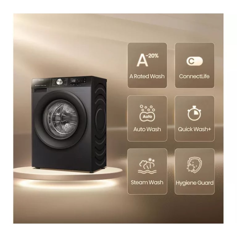 Hisense - Lave-linge hublot WF3S1043BB3 - 1400 tr/min - 59.5 cm - Image 4