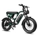 Bicicleta de montaña eléctrica MAXTURN MX10 con batería de 48 V y 13,5 Ah, Shimano de 7 velocidades - Verde