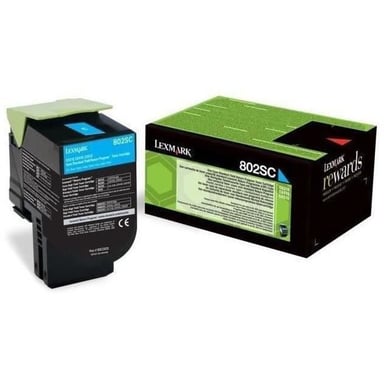 Lexmark Toner 802SC - 80C2SC0 - Cian - 2.000 páginas