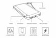 Compulocks PBLIP10KW banque d'alimentation électrique 10000 mAh Noir