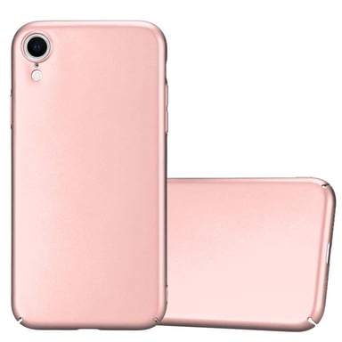 Coque pour Apple iPhone XR en METALLIC OR ROSE Hard Case Housse de protection Étui d'aspect métallique contre les rayures et les chocs