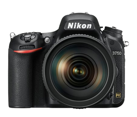 Nikon D750 + 24-70mm F/2.8G ED + 70-300mm F/4.5-6.3E ED VR Juego de cámara SLR 24,3 MP CMOS 6016 x 4016 Pixeles Negro