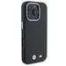 Étui BMW pour iPhone 16 Pro 6.3'' noir étui avec rabat M Smooth Full Wrapped Metal