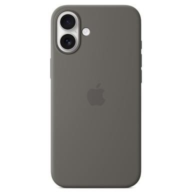 Apple Coque en silicone avec MagSafe pour iPhone 16 Plus - Gris minéral Apple (brand) iPhone 16 Plus