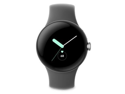 Google Pixel Watch AMOLED 41 mm Numérique Écran tactile Argent Wifi GPS (satellite), noir