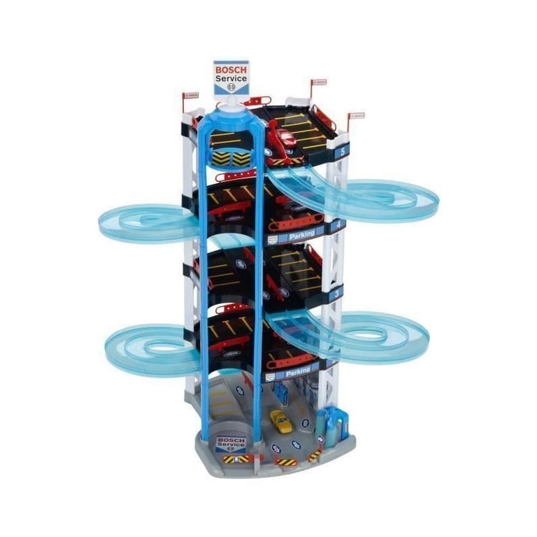 Garage Bosch 5 niveaux KLEIN Ascenseur station service et station de lavage 2 petites voitures incluses - vue 2