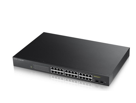 Zyxel GS1900-24HP Géré Gigabit Ethernet (10/100/1000) 1U Noir