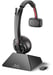 POLY Savi 8210 UC Casque Sans fil Arceau Bureau/Centre d'appels USB Type-C Socle de chargement Noir