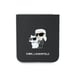 Funda Karl Lagerfeld para Samsung Z Flip6 F741 negra Saffiano Metal Pin