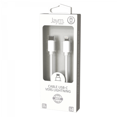 Cavo da USB-C a Lightning 3A - 1,5 metri - Collezione POP - Bianco