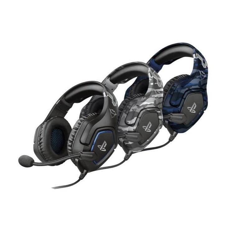 Casque-Micro - TRUST GAMING - GXT 488 Forze-B - Licence officielle PS4 -  Bleu