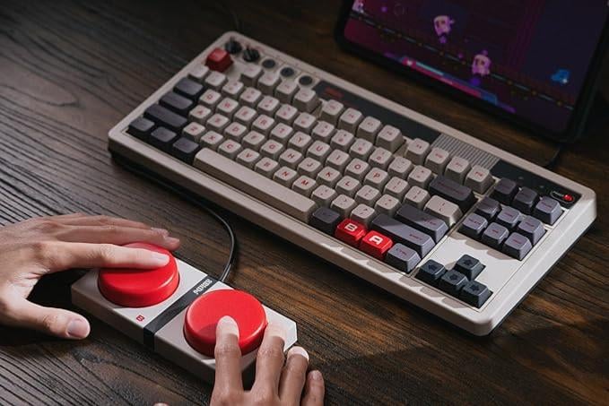 Clavier Mécanique Retro 8BitDo N Edition – Ultra-Compatible, Bluetooth, USB - vue 3